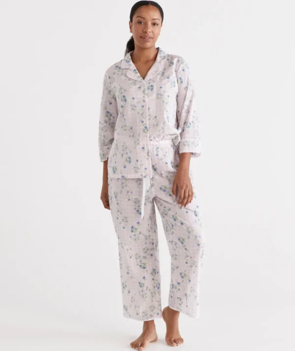 Ditsy Gingham Pyjama Set-Sussan Best Sale