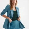 Double Breasted Linen Blazer-Sussan Clearance