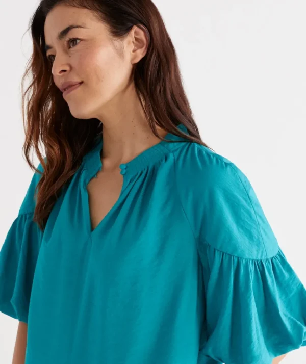 Drape Neck Top-Sussan Cheap