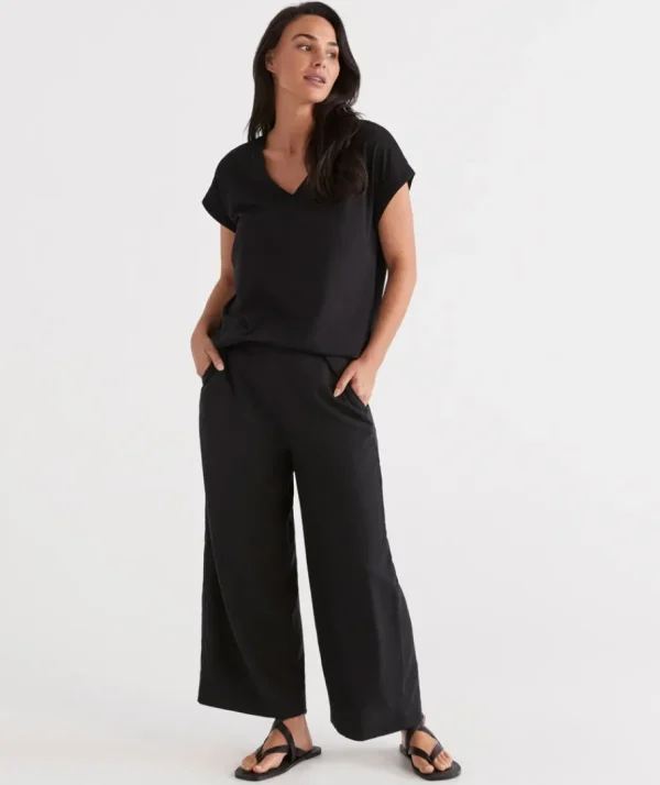 Flat Front Culotte-Sussan Fashion