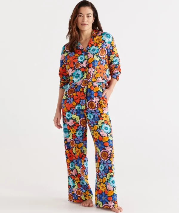 Floral Print Pyjama Set-Sussan Flash Sale