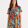 Floral Print Shortie Pyjama Set-Sussan Online