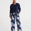 Floral Print Twill Pant-Sussan Shop