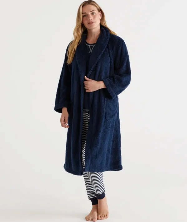 Fluffy Dressing Gown-Sussan Shop