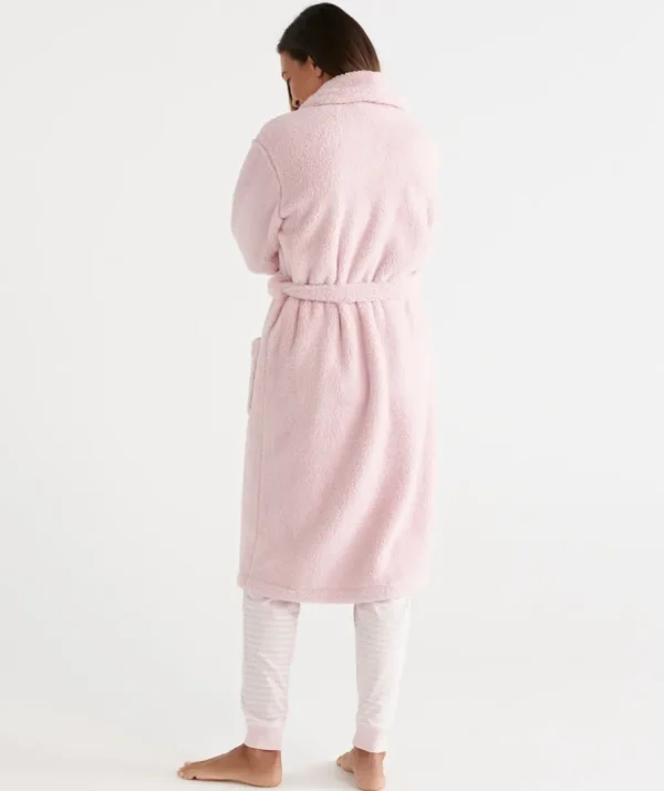 Fluffy Dressing Gown-Sussan Shop