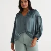 Frill Sleeve Top-Sussan Outlet