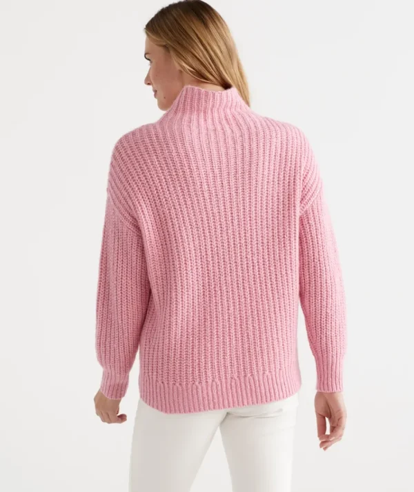 Funnel Neck Knit Jumper-Sussan Fashion