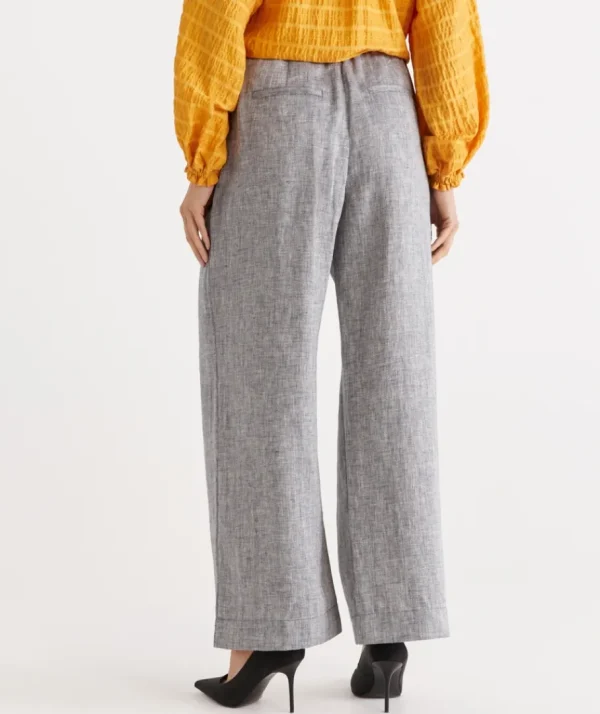 Herringbone Linen Pant-Sussan Discount