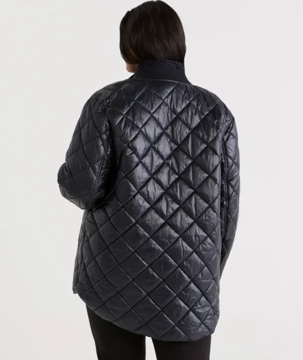 High Shine Quilted Jacket-Sussan Outlet