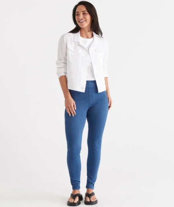 Knit Denim Legging-Sussan Clearance