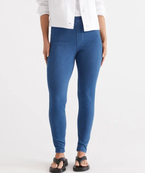 Knit Denim Legging-Sussan Clearance