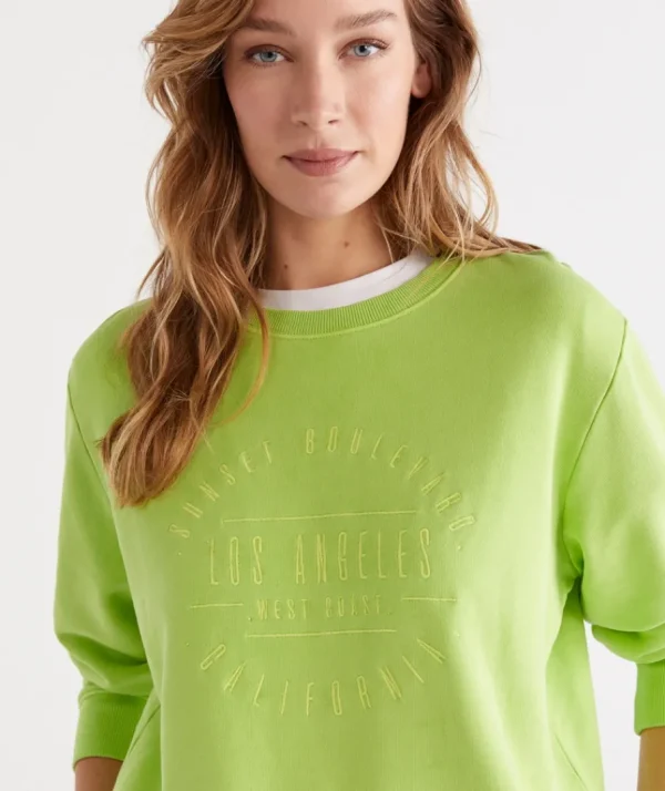 La Embroidered Sweat-Sussan Best