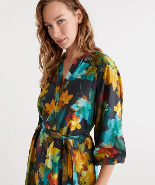 Layered Floral Dress-Sussan Best