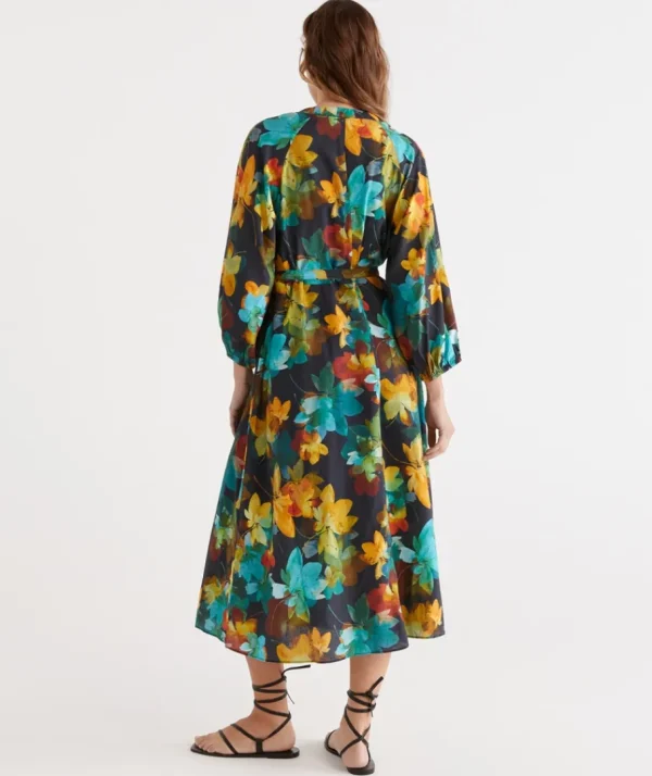 Layered Floral Dress-Sussan Best