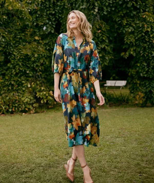 Layered Floral Dress-Sussan Best