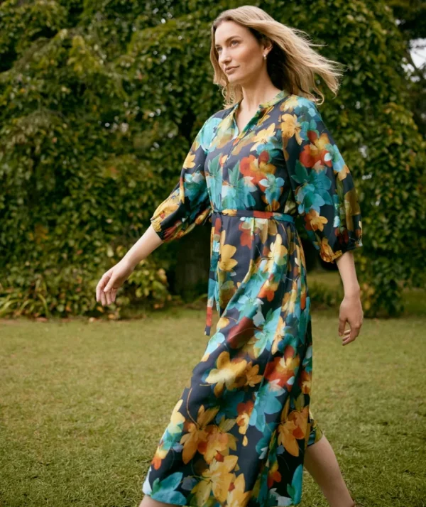 Layered Floral Dress-Sussan Best