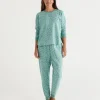 Leaf Print Australian Cotton Pyjama Set-Sussan Shop