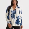 Linear Floral Blouse-Sussan Best