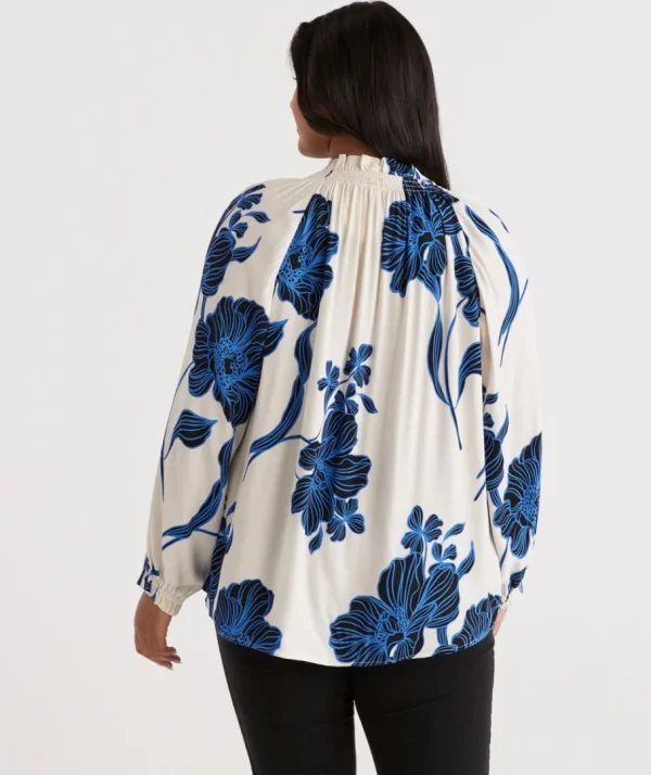 Linear Floral Blouse-Sussan Best