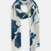 Linear Floral Scarf-Sussan Shop