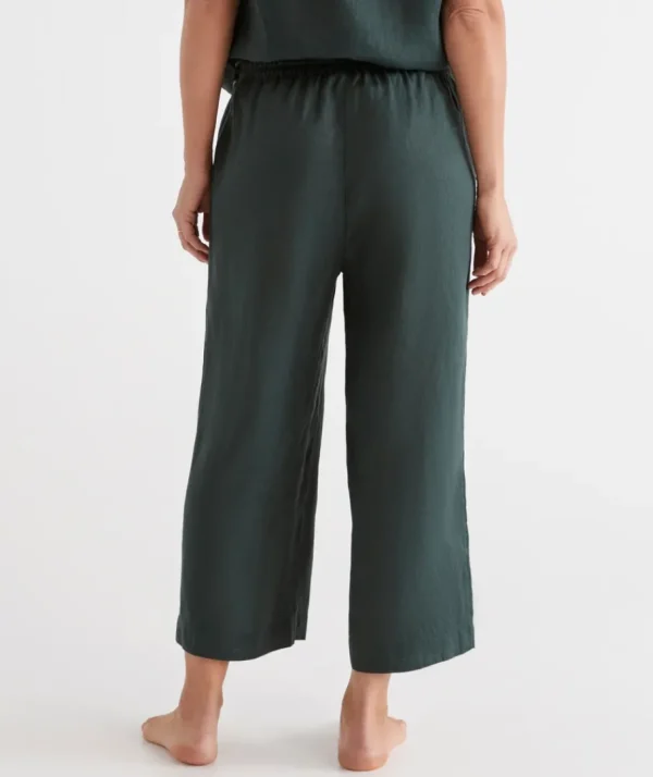 Linen ¾ Wide Leg Lounge Pant-Sussan Discount