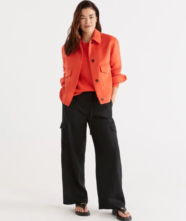 Linen Cargo Pant-Sussan Fashion