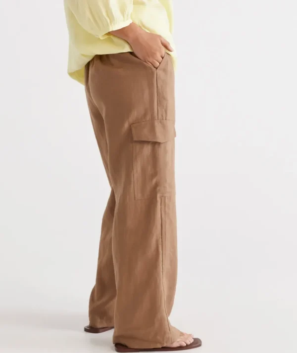 Linen Cargo Pant-Sussan Store