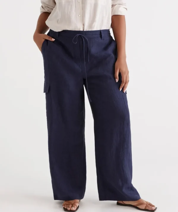 Linen Cargo Pant-Sussan Store