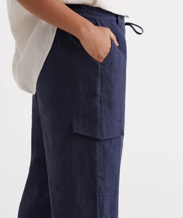 Linen Cargo Pant-Sussan Store