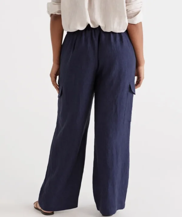 Linen Cargo Pant-Sussan Store