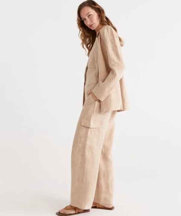 Linen Cargo Pant-Sussan Store