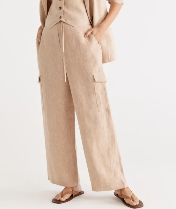 Linen Cargo Pant-Sussan Store