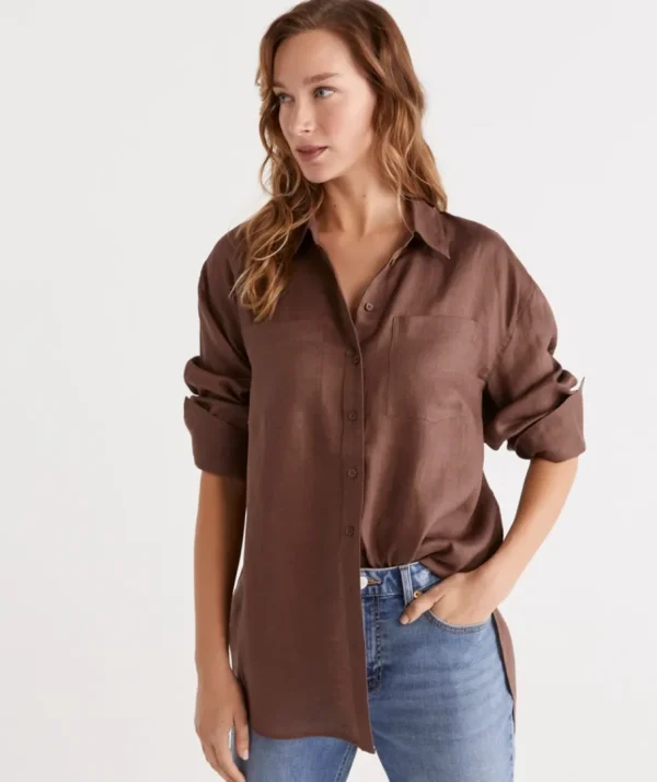 Linen Everyday Shirt-Sussan Outlet