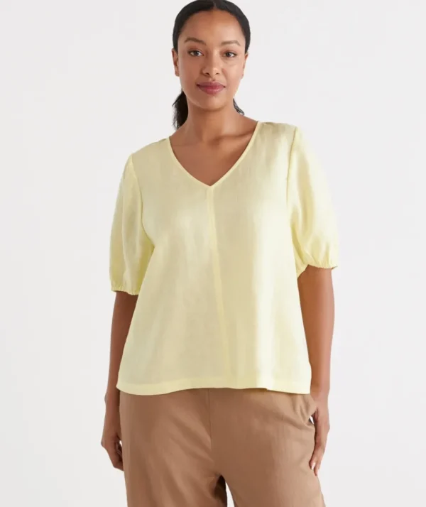 Linen Midsummer Tee-Sussan Cheap