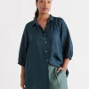 Linen Raglan Shirt-Sussan Outlet