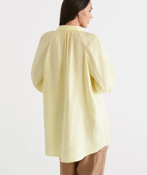 Linen Raglan Shirt-Sussan Outlet