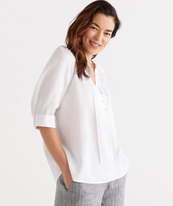 Linen Top-Sussan Discount