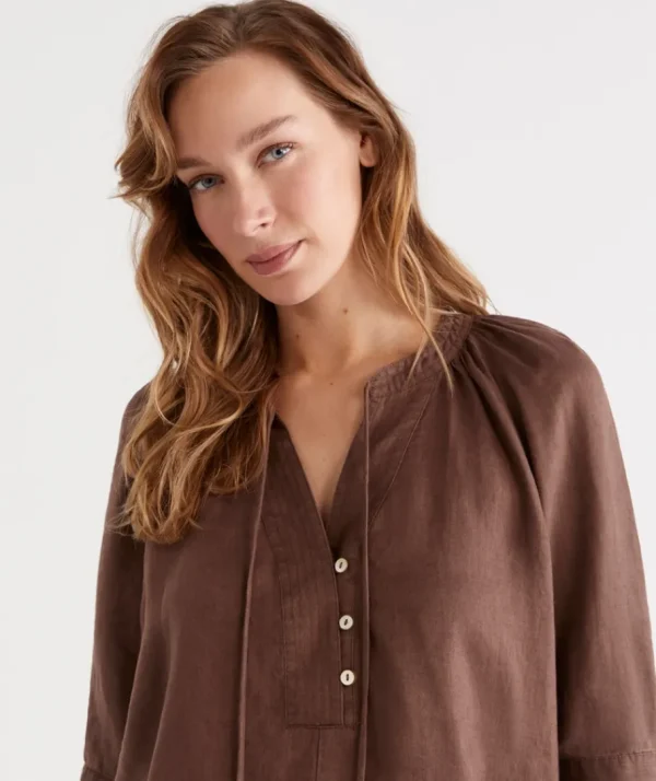 Linen Top-Sussan Discount