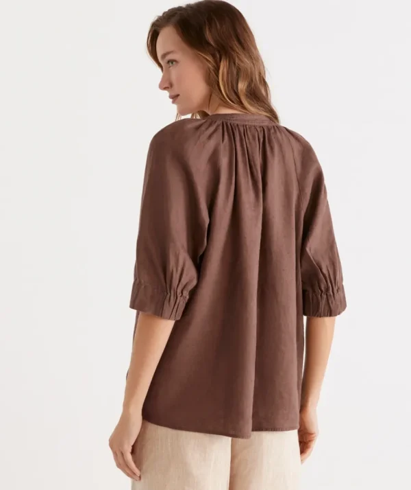 Linen Top-Sussan Discount