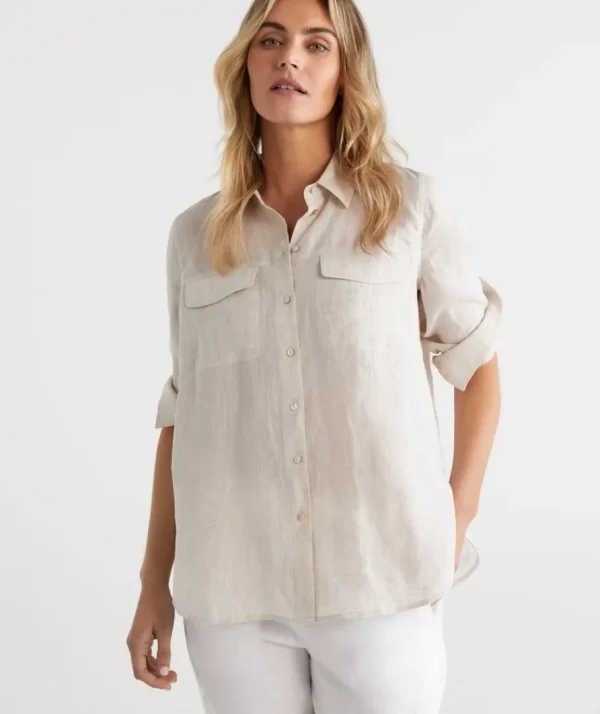 Linen Urban Shirt-Sussan Online