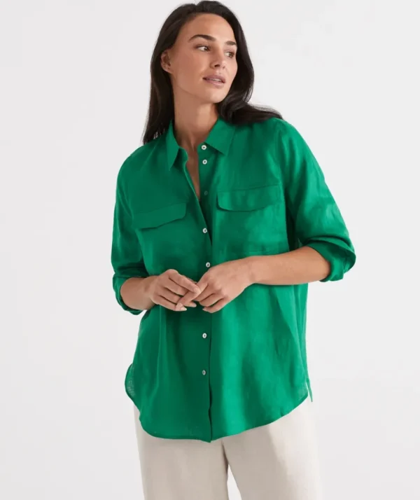 Linen Urban Shirt-Sussan Online