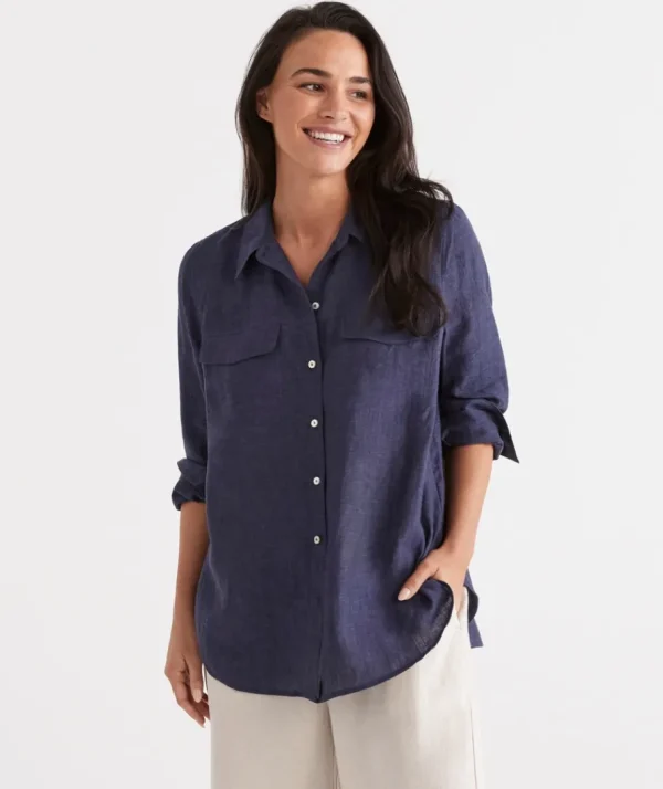 Linen Urban Shirt-Sussan Fashion