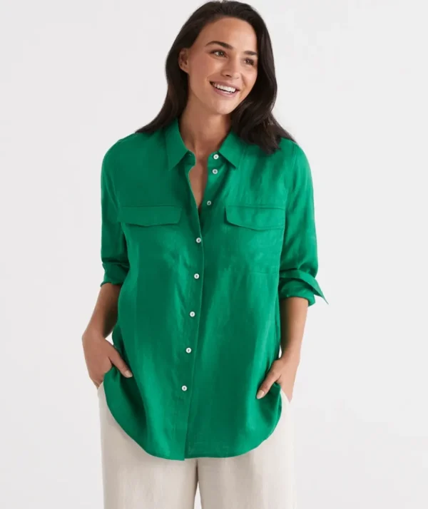 Linen Urban Shirt-Sussan Online