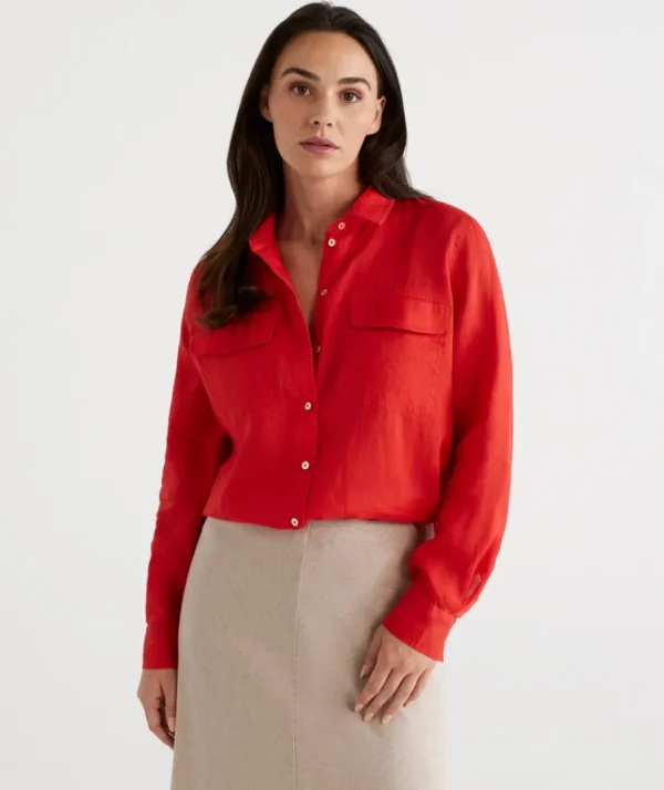 Linen Urban Shirt-Sussan Online