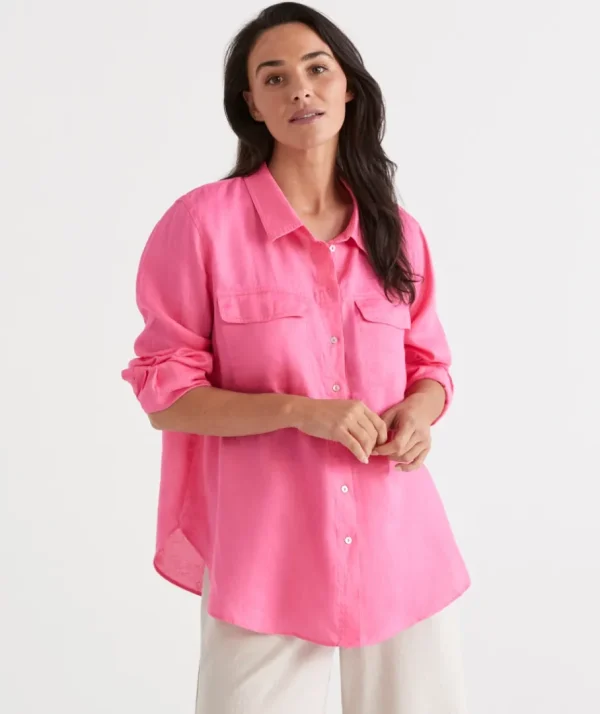 Linen Urban Shirt-Sussan Online