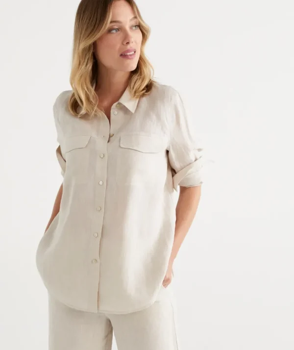 Linen Urban Shirt-Sussan Online