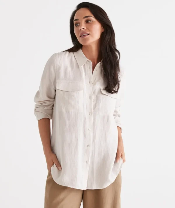 Linen Urban Shirt-Sussan Fashion