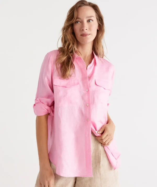 Linen Urban Shirt-Sussan Fashion