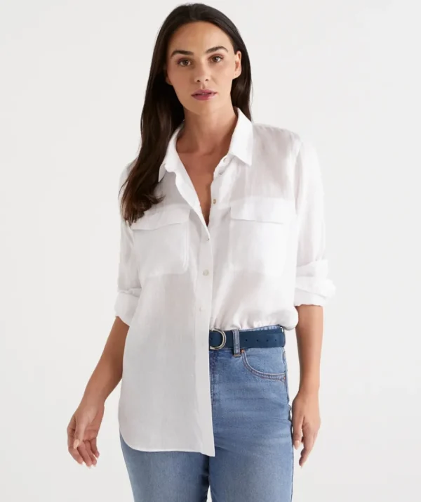 Linen Urban Shirt-Sussan Online