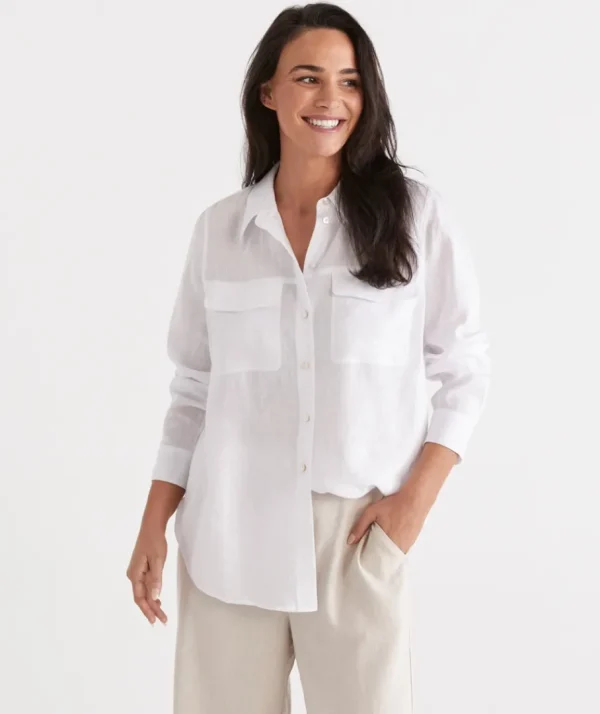 Linen Urban Shirt-Sussan Sale